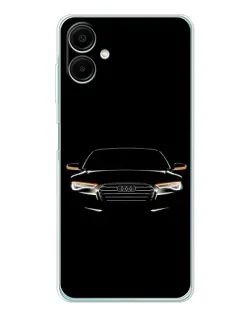 Чехол для Samsung Galaxy A07 с картинкой «Audi — ночной контур» Чехол для Samsung Galaxy A07 с картинкой «Audi — ночной контур»