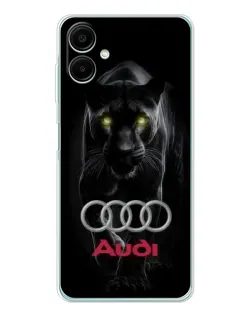 Чехол для Samsung Galaxy A07 с картинкой «Пантера и Audi» Чехол для Samsung Galaxy A07 с картинкой «Пантера и Audi»