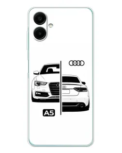 Чехол для Samsung Galaxy A07 с картинкой «Audi — контрастный дизайн» Чехол для Samsung Galaxy A07 с картинкой «Audi — контрастный дизайн»