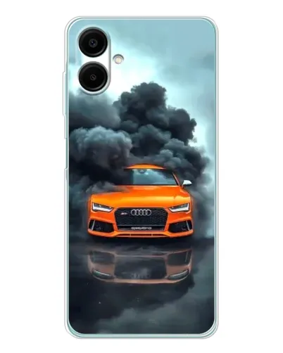 Чехол для Samsung Galaxy A07 с картинкой «Audi в облаках дыма»