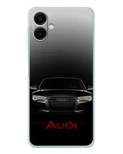 Чехол для Samsung Galaxy A07 с картинкой «Audi — градиентный контур» Чехол для Samsung Galaxy A07 с картинкой «Audi — градиентный контур»