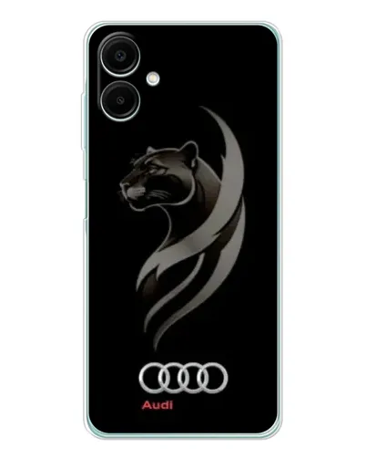 Чехол для Samsung Galaxy A07 с картинкой «Графика — пантера и Audi»