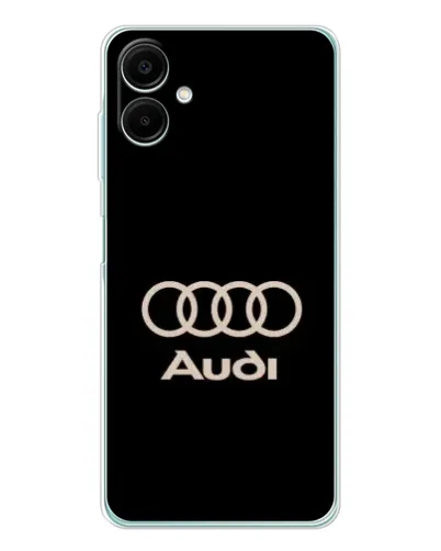 Чехол для Samsung Galaxy A07 с картинкой «Audi — золотой логотип»