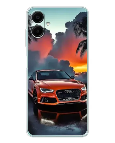 Чехол для Samsung Galaxy A07 с картинкой «Audi — закат»