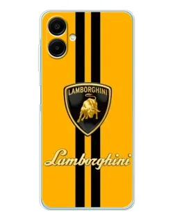 Чехол для Samsung Galaxy A07 с картинкой «Lamborghini Stripe желтый»