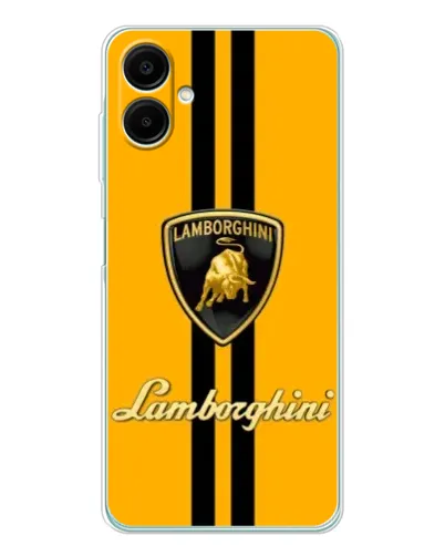 Чехол для Samsung Galaxy A07 с картинкой «Lamborghini Stripe желтый»