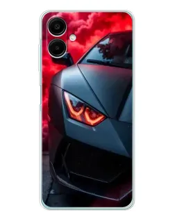 Чехол для Samsung Galaxy A07 с картинкой «Lamborghini красное сияние» Чехол для Samsung Galaxy A07 с картинкой «Lamborghini красное сияние»