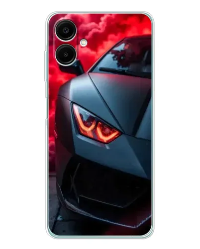 Чехол для Samsung Galaxy A07 с картинкой «Lamborghini красное сияние»