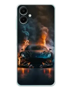 Чехол для Samsung Galaxy A07 с картинкой «Lamborghini дымная эстетика»