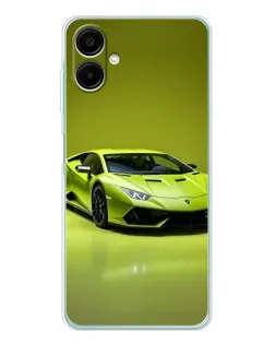Чехол для Samsung Galaxy A07 с картинкой «Салатовый Lamborghini Huracan»