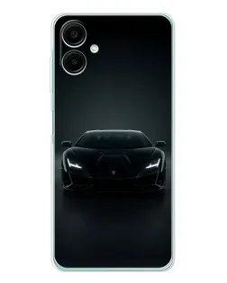 Чехол для Samsung Galaxy A07 с картинкой «Черный Lamborghini Aventador»