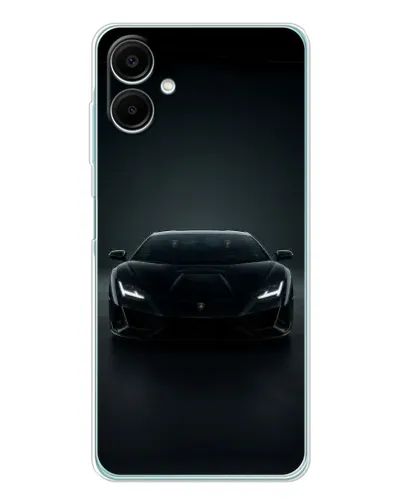 Чехол для Samsung Galaxy A07 с картинкой «Черный Lamborghini Aventador»