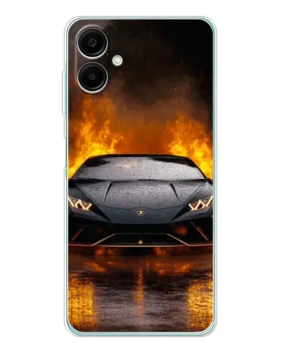 Чехол для Samsung Galaxy A07 с картинкой «Lamborghini в огне»