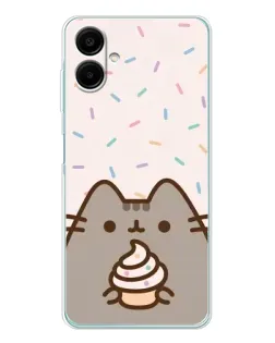 Чехол для Samsung Galaxy A07 с картинкой «Пушин с кексом» Чехол для Samsung Galaxy A07 с картинкой «Пушин с кексом»