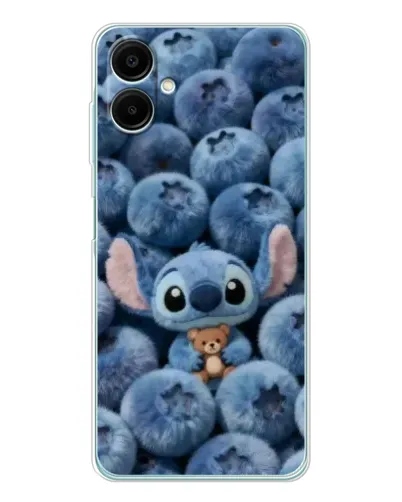 Чехол для Samsung Galaxy A07 с картинкой «Стич и голубика»