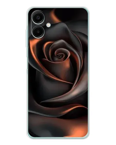 Чехол для Samsung Galaxy A07 с картинкой «Шелковая черная роза»