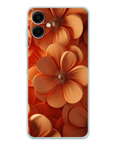 Чехол для Samsung Galaxy A07 с картинкой «Оранжевый макро цветок»