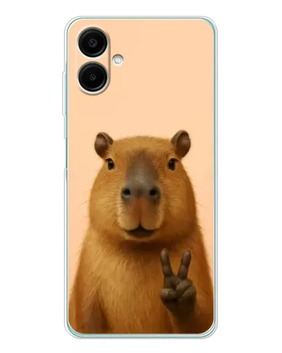 Чехол для Samsung Galaxy A07 с картинкой «Капибара виктория»