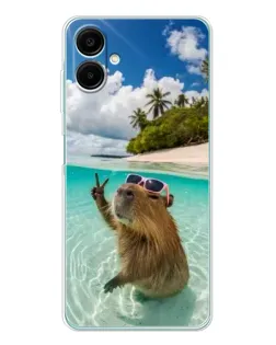 Чехол для Samsung Galaxy A07 с картинкой «Капибара на море» Чехол для Samsung Galaxy A07 с картинкой «Капибара на море»