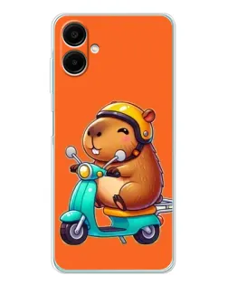 Чехол для Samsung Galaxy A07 с картинкой «Капибара на скутере» Чехол для Samsung Galaxy A07 с картинкой «Капибара на скутере»
