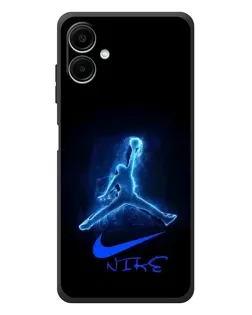 Чехол для Samsung Galaxy A08 с картинкой «Jordan Neon Blue» Чехол для Samsung Galaxy A08 с картинкой «Jordan Neon Blue»
