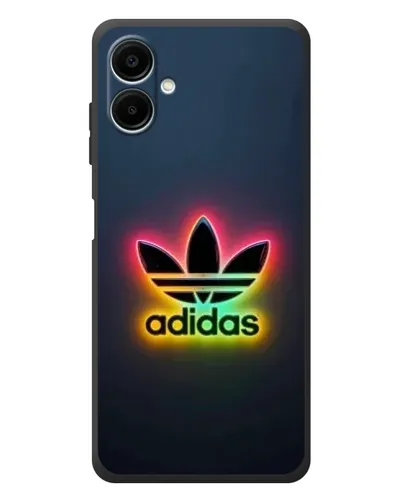 Чехол для Samsung Galaxy A08 с картинкой «Неоновый Adidas»
