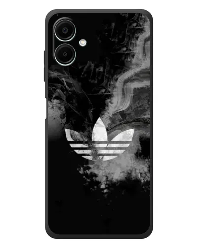 Чехол для Samsung Galaxy A08 с картинкой «Абстрактный дым Adidas»