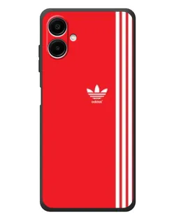 Чехол для Samsung Galaxy A08 с картинкой «Красный минимализм Adidas» Чехол для Samsung Galaxy A08 с картинкой «Красный минимализм Adidas»