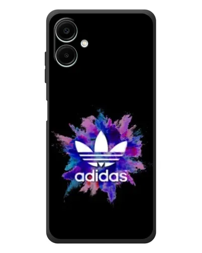 Чехол для Samsung Galaxy A08 с картинкой «Взрыв красок Adidas»