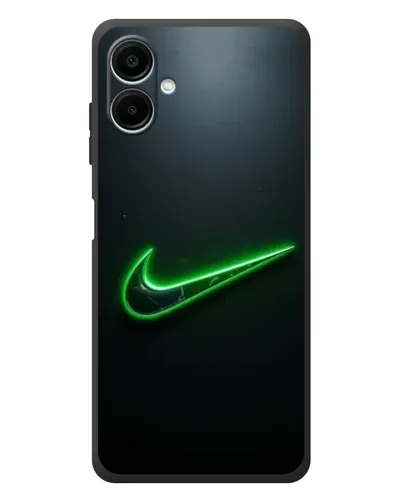 Чехол для Samsung Galaxy A08 с картинкой «Неоновый контур Nike»