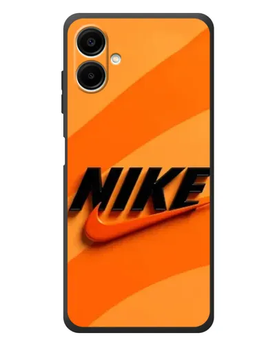 Чехол для Samsung Galaxy A08 с картинкой «Оранжевый драйв Nike»
