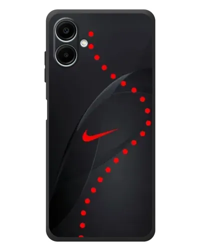 Чехол для Samsung Galaxy A08 с картинкой «Абстрактный дизайн Nike»