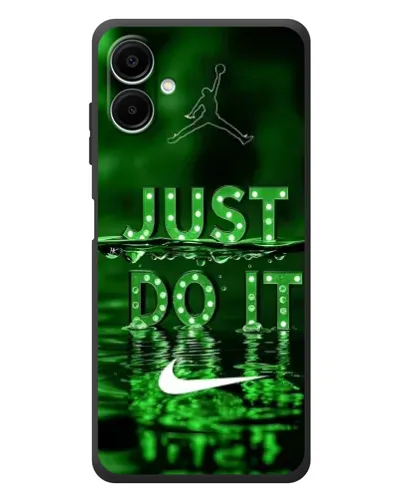 Чехол для Samsung Galaxy A08 с картинкой «Зеленый неоновый Nike»