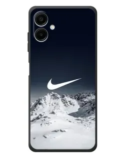 Чехол для Samsung Galaxy A08 с картинкой «Nike — зимние горы» Чехол для Samsung Galaxy A08 с картинкой «Nike — зимние горы»