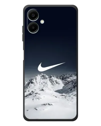 Чехол для Samsung Galaxy A08 с картинкой «Nike — зимние горы»