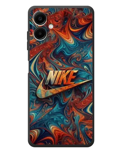 Чехол для Samsung Galaxy A08 с картинкой «Nike в абстракции»