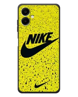 Чехол для Samsung Galaxy A08 с картинкой «Желтый текстурный Nike» Чехол для Samsung Galaxy A08 с картинкой «Желтый текстурный Nike»