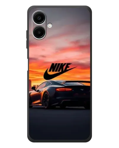 Чехол для Samsung Galaxy A08 с картинкой «Nike и суперкар»
