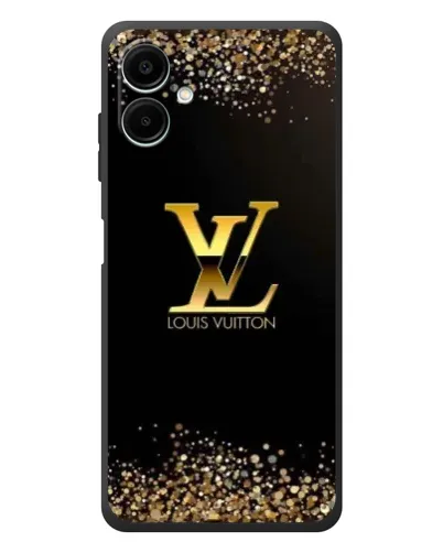 Чехол для Samsung Galaxy A08 с картинкой «LV — золотые искры»