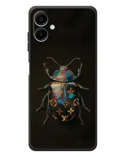 Чехол для Samsung Galaxy A08 с картинкой «LV — мраморный принт»