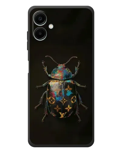 Чехол для Samsung Galaxy A08 с картинкой «LV — мраморный принт»