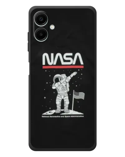 Чехол для Samsung Galaxy A08 с картинкой «NASA — шагаем по Луне» Чехол для Samsung Galaxy A08 с картинкой «NASA — шагаем по Луне»