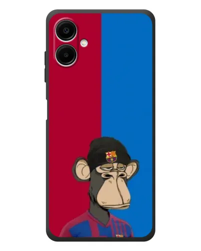 Чехол для Samsung Galaxy A08 с картинкой «Bored Ape — фанат Барсы» Чехол для Samsung Galaxy A08 с картинкой «Bored Ape — фанат Барсы»