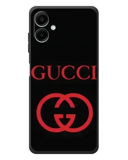 Чехол для Samsung Galaxy A08 с картинкой «Gucci — красный логотип» Чехол для Samsung Galaxy A08 с картинкой «Gucci — красный логотип»