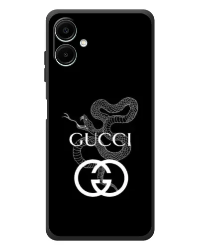 Чехол для Samsung Galaxy A08 с картинкой «Gucci — серебряная змея» Чехол для Samsung Galaxy A08 с картинкой «Gucci — серебряная змея»