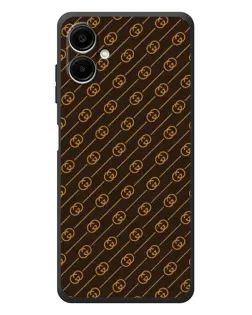 Чехол для Samsung Galaxy A08 с картинкой «Gucci — золотые диагонали» Чехол для Samsung Galaxy A08 с картинкой «Gucci — золотые диагонали»