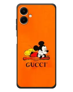 Чехол для Samsung Galaxy A08 с картинкой «Микки Маус Gucci — оранж» Чехол для Samsung Galaxy A08 с картинкой «Микки Маус Gucci — оранж»