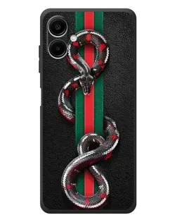 Чехол для Samsung Galaxy A08 с картинкой «Gucci — змея на полосе» Чехол для Samsung Galaxy A08 с картинкой «Gucci — змея на полосе»