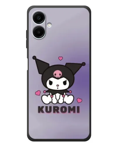 Чехол для Samsung Galaxy A08 с картинкой «Kuromi — фиолетовый арт»