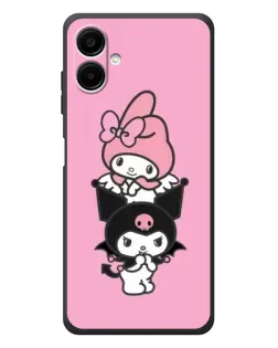 Чехол для Samsung Galaxy A08 с картинкой «My Melody и Kuromi» Чехол для Samsung Galaxy A08 с картинкой «My Melody и Kuromi»